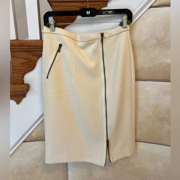J Crew Cream Skirt - Picture 1 of 4